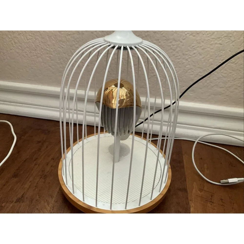 Daqi Concept Jingoo Phoenix Bird Lamp Bluetooth Speaker Gold $450 Rechargeable